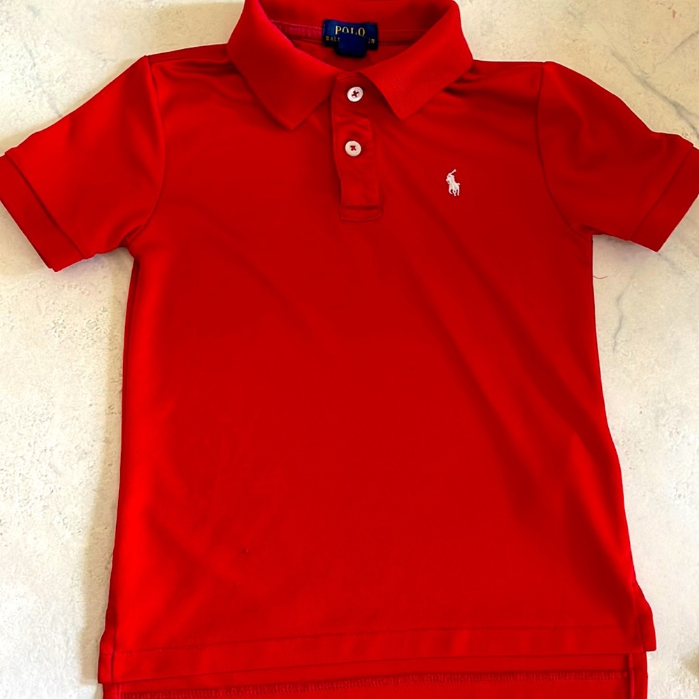 Boys polo red t-shirt